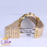 ساعت مچی الگانس مردانه فلزی طلایی صفحه مشکی 9766/1 - Image 2