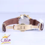 ساعت مچی الگانس زنانه بند چرم قهوه ای صفحه سفید ER2124/4 - Image 2
