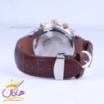 ساعت عقربه ای الگانس مردانه بند چرم صفحه سفید ER2127/9 - Image 3