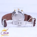 ساعت عقربه ای الگانس مردانه بند چرم صفحه سفید ER2127/9 - Image 2