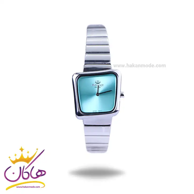 Elegance-royale-watch-code-ER-2196.31.webp ساعت مچی الگانس زنانه استیل نقره ای صفحه مربع ER 2196/3 - Image 1