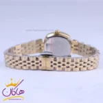 ساعت مچی الگانس زنانه استیل طلایی قاب مربع ER 2200/3 - Image 3