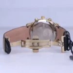 ساعت مچی مردانه الگانس بند چرم مشکی قاب طلایی G 1239/1 - Image 3