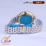 ساعت الگانس زنانه فلزی طلایی نقره ای نگین دار 783/2 - Image 3
