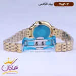 ساعت الگانس زنانه فلزی طلایی نگین دار 783/3 - Image 2