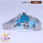 ساعت الگانس زنانه فلزی نقره ای صفحه سبز نگین دار 783/5 - Image 2