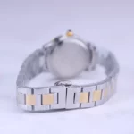 ساعت مچی الگانس زنانه فلزی نقره ای طلایی صفحه بژ 8019/4 - Image 3