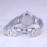 ساعت مچی الگانس زنانه فلزی نقره ای طلایی صفحه بژ 8019/4 - Image 2