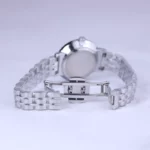 ساعت مچی الگانس زنانه فلزی نقره ای صفحه مشکی 8022/1 - Image 2