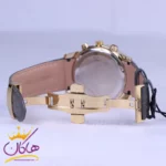 ساعت عقربه ای الگانس مردانه بند چرم طوسی G1196/2 - Image 2