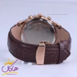 ساعت عقربه ای الگانس مردانه چرم قهوه ای قاب رزگلد G 1205/3 - Image 3