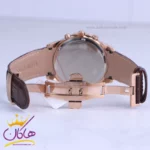 ساعت عقربه ای الگانس مردانه چرم قهوه ای قاب رزگلد G 1205/3 - Image 2