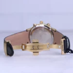 ساعت مچی مردانه الگانس قاب طلایی چرم مشکی G 1236/2 - Image 3