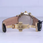 ساعت مچی مردانه الگانس قاب طلایی بند چرم مشکی G 1236/3 - Image 3