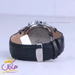 ساعت عقربه ای الگانس مردانه چرم مشکی صفحه سبز G 1256/5 - Image 3