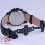 ساعت عقربه ای الگانس مردانه بند چرم مشکی G2097/1 - Image 3