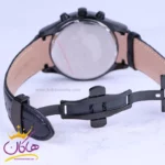 ساعت عقربه ای الگانس مردانه بند چرم مشکی G2100/3 - Image 3