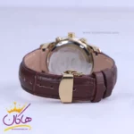 ساعت عقربه ای الگانس زنانه چرم قهوه ای قاب طلایی L 1209/4 - Image 3