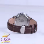ساعت مچی الگانس زنانه چرم قهوه ای قاب نقره ای L1256/2 - Image 3
