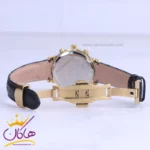 ساعت عقربه ای رومانسون زنانه چرم مشکی قاب طلایی L 2070/2 - Image 2
