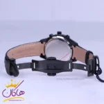 ساعت عقربه ای الگانس زنانه بند چرم مشکی قاب مشکی L2100/1 - Image 3