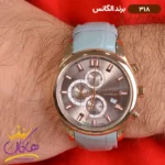 ساعت الگانس مردانه بند چرمی کرنوگراف 318 - Image 2