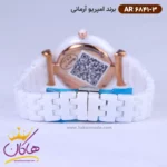 ساعت امپریو آرمانی زنانه سرامیکی سفید صفحه آبی AR 6841/3 - Image 2