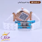 ساعت امپریو آرمانی زنانه سرامیکی سفید صفحه آبی AR 6841/3 - Image 3