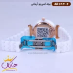 ساعت امپریو آرمانی زنانه سرامیکی سفید صفحه صورتی AR 6841/4 - Image 3