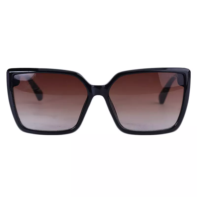 Fendi-Sunglasses-code-10827.21.webp عینک آفتابی فندی زنانه فریم مشکی عدسی قهوه ای 10827/2 - Image 1