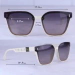 عینک آفتابی فندی زنانه فریم مربع سفید P 2320/3 - Image 2