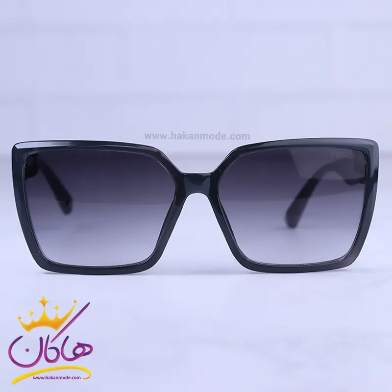 Fendi-sunglasses-code-10827.41.webp عینک آفتابی فندی زنانه فریم مربع طوسی 10827/4 - Image 1