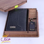 ست کیف کتی و جاکلیدی چرم پوست ماری فراگامو 300 - Image 4