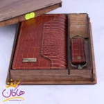 ست کیف کتی و جاکلیدی چرم پوست ماری فراگامو 300 - Image 3