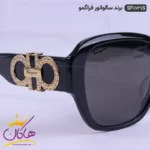 عینک آفتابی اورجینال مشکی فراگامو SF1121S - Image 4