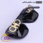 عینک آفتابی اورجینال مشکی فراگامو SF1121S - Image 3