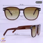 عینک آفتابی اورجینال قهوه ای فراگامو SF993S - Image 2
