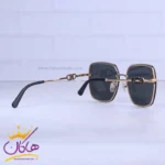 عینک آفتابی فراگامو زنانه فریم مربع طلایی SF 1255S/1 - Image 3