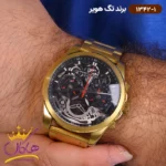 ساعت تگ هویر مردانه طلایی فلزی اتوماتیک 1342/1 - Image 2