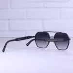 عینک آفتابی گوچی مشکی فریم چند ضلعی GG 69078/1 - Image 3