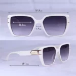 عینک آفتابی گوچی زنانه فریم مربع سفید 9919/5 - Image 2
