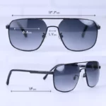 عینک آفتابی گوچی مردانه فریم خلبانی مشکی GG 1234/1 - Image 2