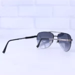 عینک آفتابی گوچی مردانه نیم فریم مشکی فلزی GG 1354/4 - Image 3