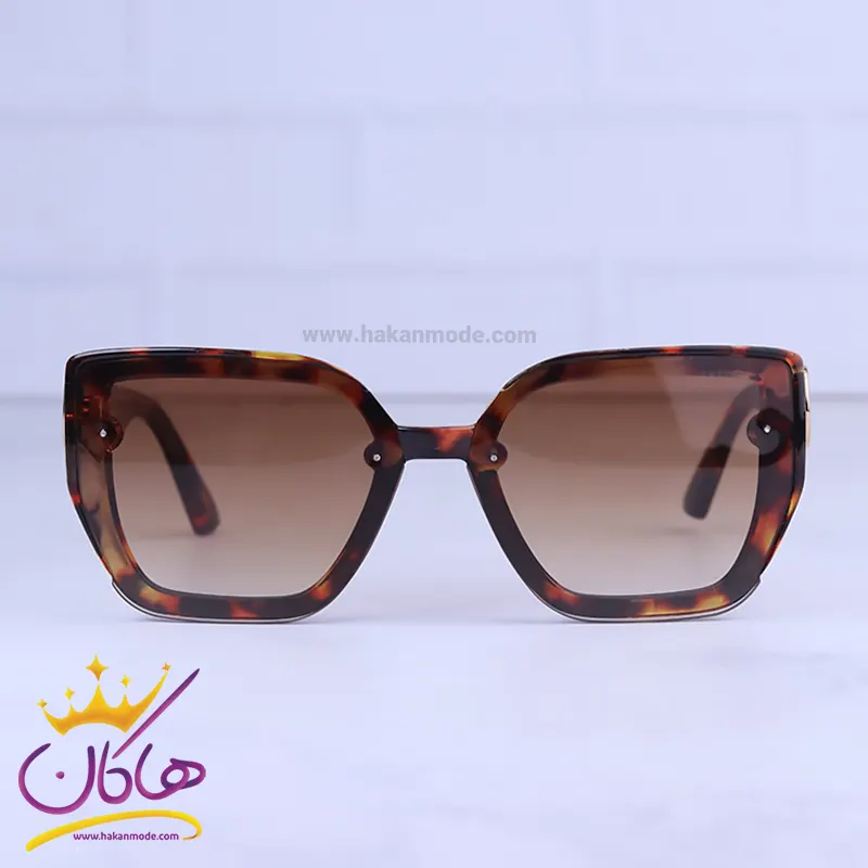 Gucci-highcopy-sunglasses-code-10808.31.webp عینک آفتابی گوچی زنانه فریم مربع پلنگی 10808/3 - Image 1