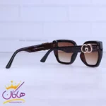 عینک آفتابی گوچی زنانه فریم مربع قهوه ای 10808/6 - Image 3