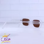 عینک آفتابی گوچی زنانه فریم مستطیل سفید مات 27153/4 - Image 3