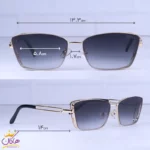 عینک آفتابی گوچی زنانه فریم فلزی پروانه ای 2A909/1 - Image 2