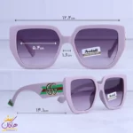 عینک آفتابی گوچی زنانه فریم مربع بنفش 5001/5 - Image 2