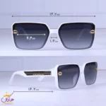 عینک آفتابی گوچی زنانه فریم مربع سفید 5214/2 - Image 2