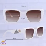 عینک آفتابی گوچی زنانه فریم مربع سفید 9920/5 - Image 2